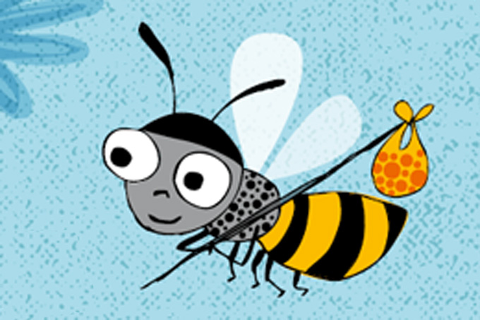 Bee‘s Inn: Hotels für gefährdete Wildbienen – Grafik: NAJU