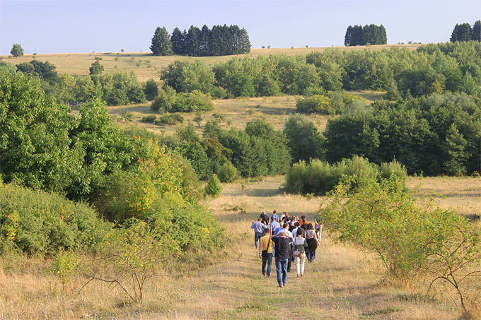 Exkursionsgruppe im Weinberg Wetzlar - Foto: Helge May