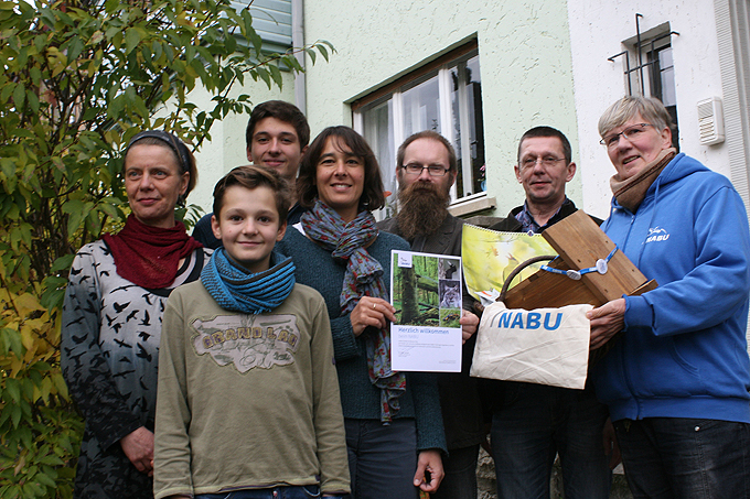 Der NABU Thüringen begrüßt 10000stes Mitglied in Erfurt. - Foto: Jürgen Ehrhardt